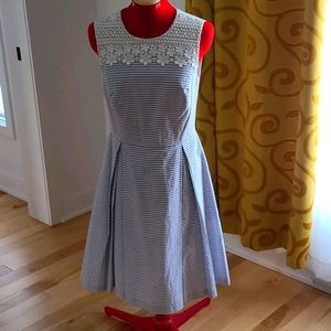 Tommy Hilfiger blue and white stripe dress